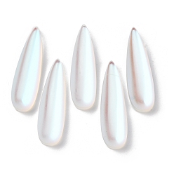 Прозрачный АВ Синтетические кабошоны из лунного камня, слеза, ясно AB, 34.5x10x7 мм
