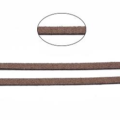 Camel Faux Suede Cords, Faux Suede Lace, Camel, 1/8 inch(3mm)x1.5mm, about 100yards/roll(91.44m/roll), 300 feet/roll