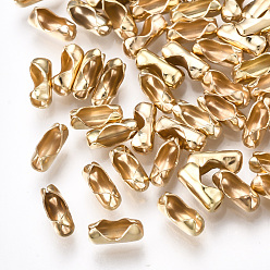 Light Gold Железа соединения шаровой цепи, без никеля , золотой свет, 6x2.5 мм, подходит для шариковой цепи 1.5 мм