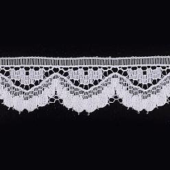 Weiß Spitzenbesatz Nylonband für Schmuck machen, weiß, 1/2 Zoll (14 mm), ungefähr 300 Yards / Rolle (274.32 m / Rolle)