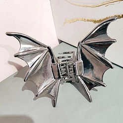 Черный Цвет Металла Металлические заколки-коготь, аксессуары для волос для женщин и девочек, металлический черный , 105x80 мм