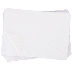 Белый Самоклеящийся нетканый материал, водорастворимые стабилизаторы для поделок своими руками, прямоугольные, белые, 15~15.2x10.5x0.02 см