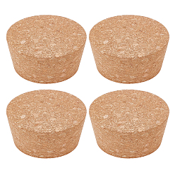 BurlyWood Cork Bottle Stopper, Flat Round, BurlyWood, 66~78x35.5mm