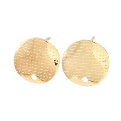 Настоящее золото 18K 304 Выводы серьги из нержавеющей стали шпилька, овальные, с петлей, реальный 18 k позолоченный, 12 мм, отверстие : 1.5 мм, штифты : 0.8x10 мм