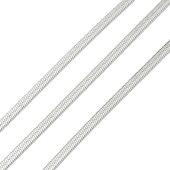 Платина Латунь елочка цепи, без кадмия, без никеля и без свинца, несварные, с катушкой, платина, 2x0.3 мм