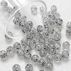 Черный Ручной прозрачные бусины бусины, круглые, чёрные, 10 мм, отверстие : 1 мм, 10 шт / комплект