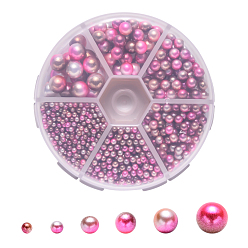 Седло Коричневый Жемчужные бусины из искусственной жемчужины, градиент русалка жемчужные бусы, без отверстия , круглые, седло коричневый, 80x20 мм, 2.5 мм / 3 мм / 4 мм / 5 мм / 6 мм / 8 мм, 1253 шт / коробка