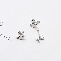 Платина Латунные штифты, для изготовления жемчуга в стиле барокко призрачной ведьмы, слеза, платина, 5x6 мм