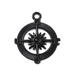 Другие Подвески из сплава , электрофорез черный, схема компаса, 29x24x2.5 мм, отверстие : 2.5 мм