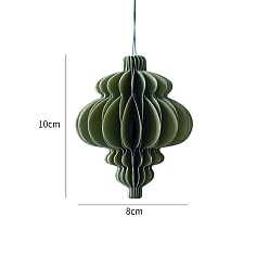 Цветок Рождественские бумажные сотовые шары, подвесные украшения, для подвесных украшений на елку, цветок, 100x80 мм