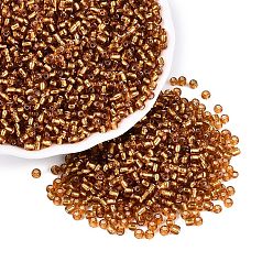 Peru 8/0 Glass Seed Beads, Silver Lined Round Hole, Round, Peru, 2~3x1.3~3mm, Hole: 0.8~1.2mm, about 10000pcs/pound