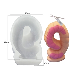 Number Силиконовые формы для свечей своими руками, изготовление украшений, для изготовления свечей, число, белые, число 9, 90x42x143 мм