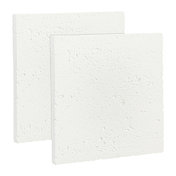 Квадрат Тарелка для демонстрации ювелирных изделий из левкаса, подносы для ювелирных изделий для демонстрации ювелирных изделий, фотографические реквизиты, белые, квадратный, 9.8x9.8x0.95 см