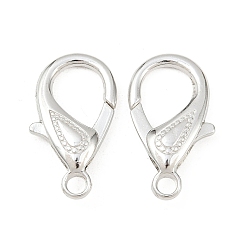 Платина Тибетском стиле сплава омаров коготь застежками, платина, 30x15x4 мм, отверстие : 3 мм