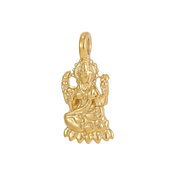 Настоящее золото 18K 304 подвески из нержавеющей стали, прелести богини, ионное покрытие (ip), реальный 18 k позолоченный, 20x9 мм