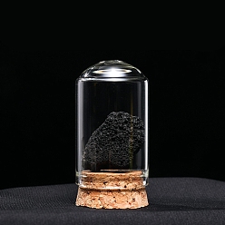 Лавовый камень Украшения из необработанных натуральных лавовых самородков, Стеклянные и деревянные колокольчики, образцы минералов, статуи для домашнего настольного украшения по фэн-шуй, 55x35 мм