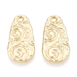 Матовый Золотой Цвет Подвески из сплава , слеза, без кадмия и без свинца, матовый золотой цвет, 20x11x1.5 мм, отверстие : 1.6 мм