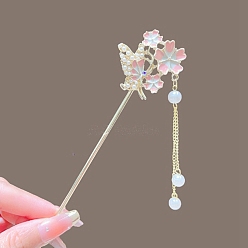 Flower Alloy Hair Sticks, Hair Accessories for Women & Girls, Flower, 180mm