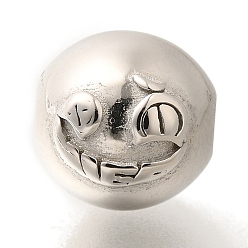 Нержавеющая Сталь Цвет 304 из нержавеющей стали бусы, круглые, цвет нержавеющей стали, 11x11x12 мм, отверстие : 2 мм