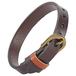 Кокосово-Коричневый Браслеты из коровьей кожи для мужчин и женщин, кокосового коричневый, 9-1/2 дюйм (24.1 см)