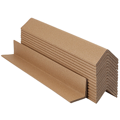 Color Canela Protectores de bordes anticolisión de cartón, protectores de esquina de papel reforzado tipo L, bronceado, 300x40x40 mm