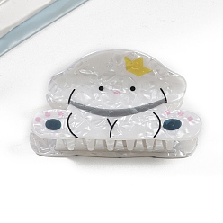 Собака Животные ПВХ коготь заколки для волос, аксессуары для волос для женщин и девочек, собака, 90 мм