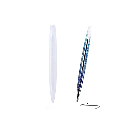 Стально-синий Diy пищевые силиконовые формы, жидкая ручка из эпоксидной смолы, силиконовая форма подарок на день учителя, стальной синий, 147x11 мм