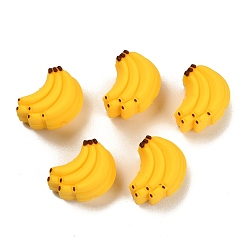 Банан Силиконовые бусины, фокусные бусы, желтые, банан, 17x21x14 мм, отверстие : 2 мм