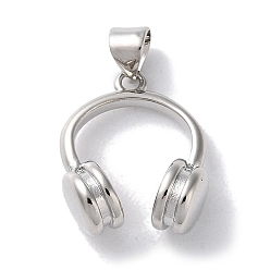 Платина Стойки обшивки латунь кулон, долговечный, без свинца и без кадмия, форма гарнитуры, платина, 19x15x7 мм, отверстие : 5x3.8 мм