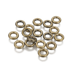 Antique Bronze CCB Plastic Linking Rings, Antique Bronze, 8x2mm, Hole: 4mm