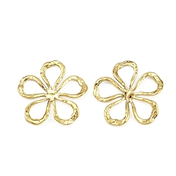 Настоящее золото 18K 304 подвески из нержавеющей стали, , ионное покрытие (ip), ручная полировка, реальный 18 k позолоченный, 36x37x3 мм, отверстие : 12.5x8.5 мм