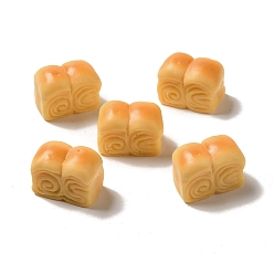 Белый Навахо Кабошоны из непрозрачной смолы, имитация еды, декодирование, хлеб, навахо белый, 25.5x15x18 мм