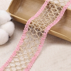Pink Ruban tressé en lin m, rubans de décoration, rose, 2 pouces (1-3/4 mm), environ 43 yards (2.19m)/pc