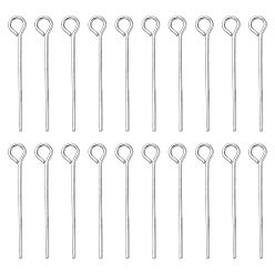 Платина Железные глазные булавки, без кадмия и без свинца, платина, 21 датчик, 20x0.7 мм, отверстие : 2 мм