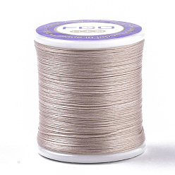 Dark Salmon Nylon 66 Coated Beading Threads for Seed Beads, Dark Salmon, 0.1mm, about 54.68 yards(50m)/roll