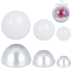 Прозрачный 40 шт. 3 стили прозрачный купол из ПВХ, растительный декор террариума, полукруглый, бутылка желаний для витрины своими руками, прозрачные, 89~163x38~83 мм, внутренний диаметр: 80~150 мм