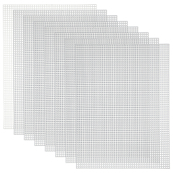 Белый Листы полиэтиленового пластикового холста, прямоугольные, белые, 381x287x2 мм