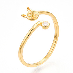 Настоящее золото 18K 925 Открытая манжета из стерлингового серебра с микропаве и фианитами, за половину пробурено бисера, фитинги с кольцевыми креплениями и перламутровым седлом, с печатью s925, кошка, реальный 18 k позолоченный, размер США 5 1/2 (16.1 мм), штифт: 0.032 дюйм (0.8 мм), лоток: 4.5 mm в диаметре, cat: 5x5x1.5 мм.