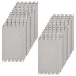 Серый 24шт картонные ткацкие станки, плетение вспомогательных досок, инструменты для вязания, прямоугольные, серые, 250x150x2 мм