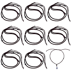 Коричневый Изготовление регулируемых ожерелий из веревки, кофе, 13.39~26.77 дюйм (34~68 см)