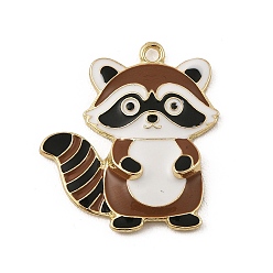 Седло Коричневый Подвески из эмали и сплава, амулеты из енота, золотые, седло коричневый, 31.5x29x4.5 мм, отверстие : 2.5 мм