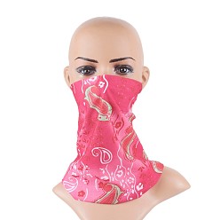 Темно-Розовый Полиэстер волшебные повязки, шарф бандана, гетры шеи, бесшовные головные уборы, для бега на свежем воздухе, темно-розовыми, 24x48 см