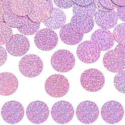 лаванда 500пластиковые подвески, плоско-круглые, лаванда, 25x0.4 мм, отверстие : 1.5 мм