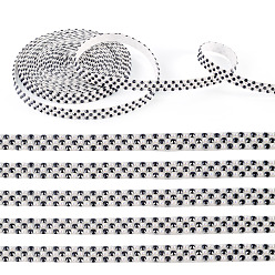 Черный 3 метров самоклеящейся смоляной ленты для пришивания и крепления стразов, с ABS имитации жемчуга, аксессуары для костюма, чёрные, 10x2 мм