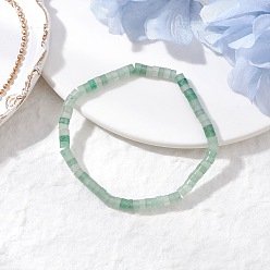 Зеленый Авантюрин Браслеты из натуральных зеленых бусин авантюрина для мужчин и женщин, внутренний диаметр: 2 дюйм (5.1 см)