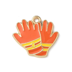 Другие Подвески из эмали и сплава, золотой свет, без кадмия, без никеля и без свинца, 20x21.5x2 мм, отверстие : 1.8 мм