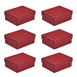 Красный Картонная коробка, прямоугольные, красные, 9.75x7.8x3.9 см
