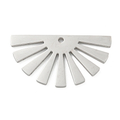 Солнце Не тускнеющие 304 подвески из нержавеющей стали, лазерная резка, цвет нержавеющей стали, солнце, 13x24.5x1 мм, отверстие : 1.2 мм