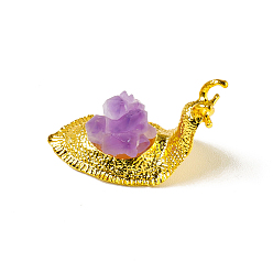 Аметист Природный аметист украшения дисплей, для домашнего офисного стола, улитка, 50 мм