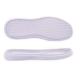 Белый Противоскользящая обувь из синтетического каучука, подошва на каблуке, износостойкая подошва с рельефным рисунком для ремонта ботинок, кожаные ботинки, белые, 288x103x31 мм